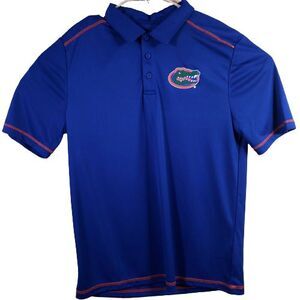 Florida Gators  Shirt Mens Large  Fanatics  Polo Blue Orange Short Sleeve Adult